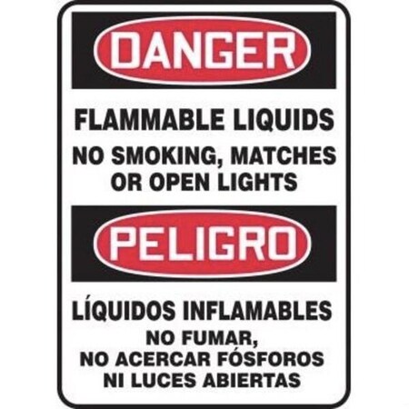 Accuform BILINGUAL OSHA DANGER Safety Sign SBMCHG068VS SBMCHG068VS